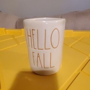 Rae Dunn "Hello Fall" EMPTY candle